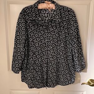 Chico’s Black/White Blouse